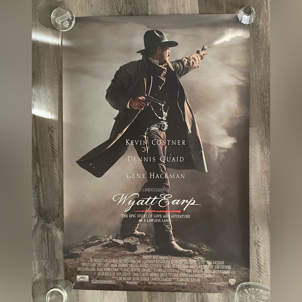 COSTNER 1994 WYATT EARP one-sheet original Poster / Warner Bros. Pictures